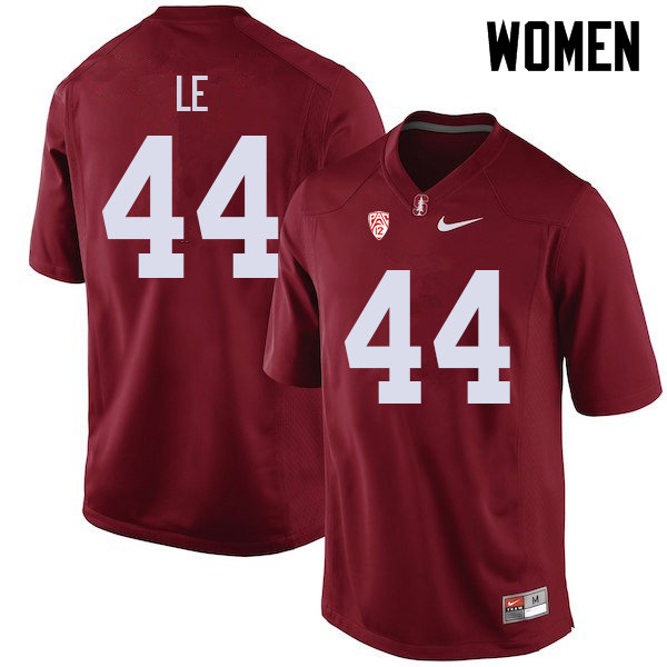 Women #44 TaeVeon Le Stanford Cardinal College Football Jerseys Sale-Cardinal